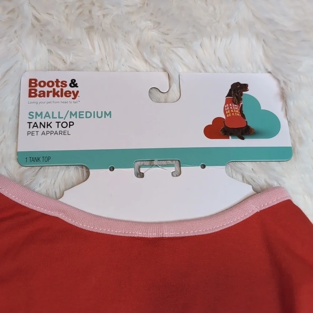 Boots & Barkley BE KIND PET Summer Tank Sz M